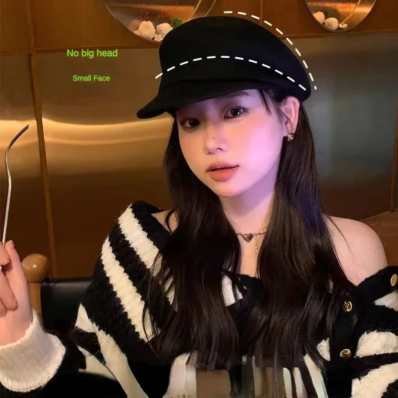 2023 Party 100% Pure Wool Custom Autumn and Winter Beret Designer Wedding Ladies New Peaked Cap Banquet Cloche Top Hat Wholesale