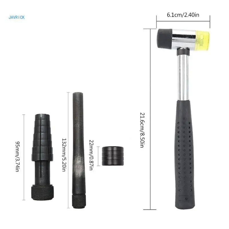 Rings Amplifier Rings Stretcher Finger Wedding Bands Size Stretch and Enlarge Rings Band Size Adjustment Tool and Hammer