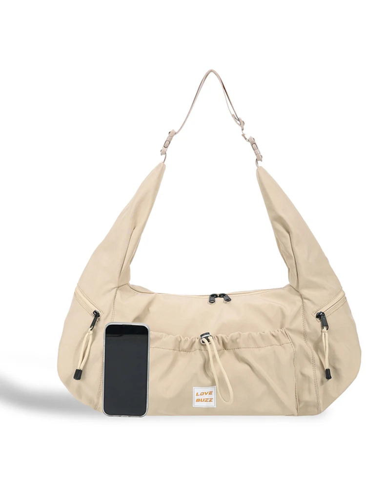Sporty Crossbody Bag for Cycling Commuting And Traveling Men\'s Single Shoulder Tote Bag Floral And Youthful Korean Style