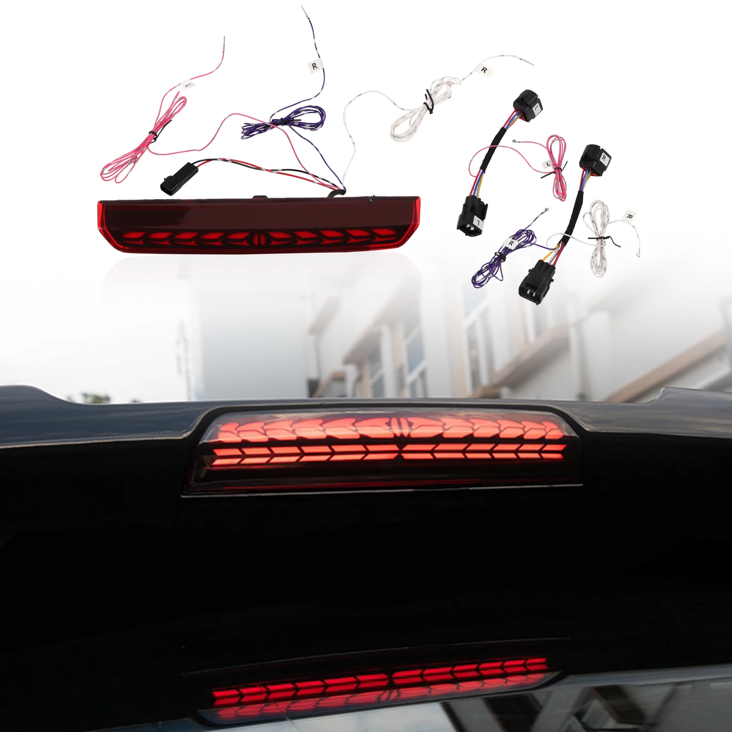 

For Toyota Land Cruiser Prado J250 LC250 2024 2025 Car Rear High Mount Light Third Brake Stop Tail Warning Lamp LED Accessories
