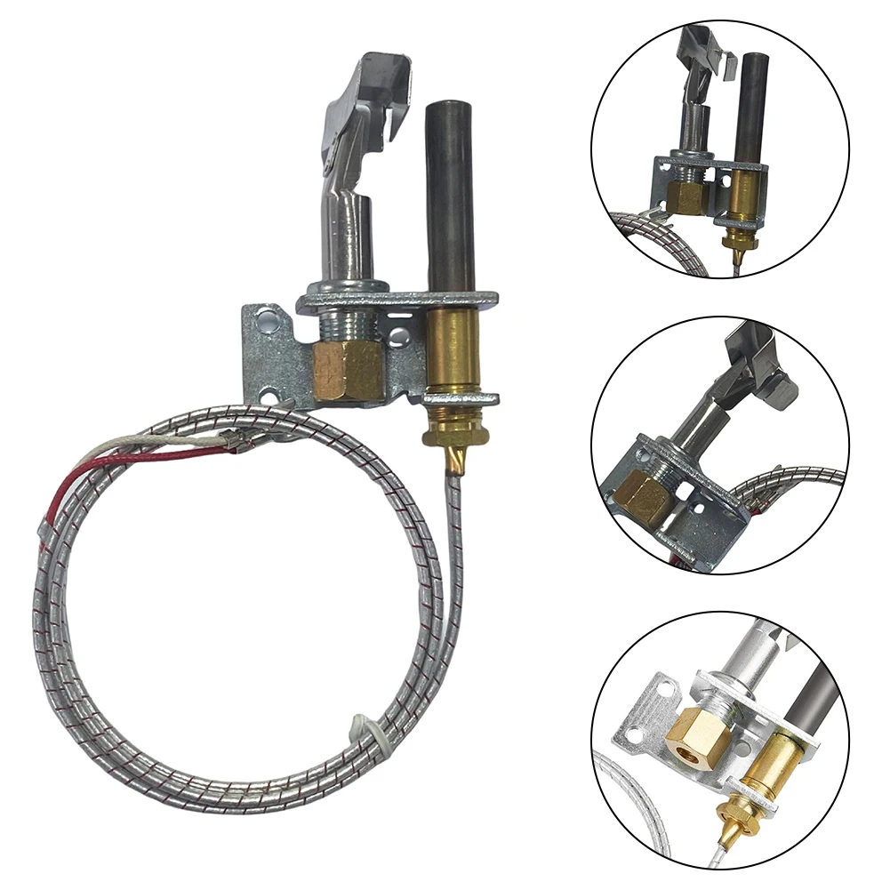 Pilot Burner And 750 Millivolt Thermopile Assembly Own 36-Inch Leads Aluminium Glass Fiber Wire For Furnace Controls Replacement