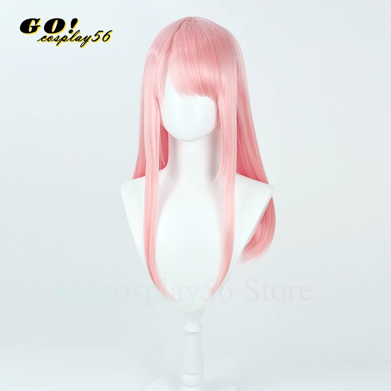 Project Sekai Akiyama Mizuki Cosplay Peruca Amia mzk Rosa 80cm Longo Hetero Resistente Ao Calor Cabelo Role Play Vtuber Headwear