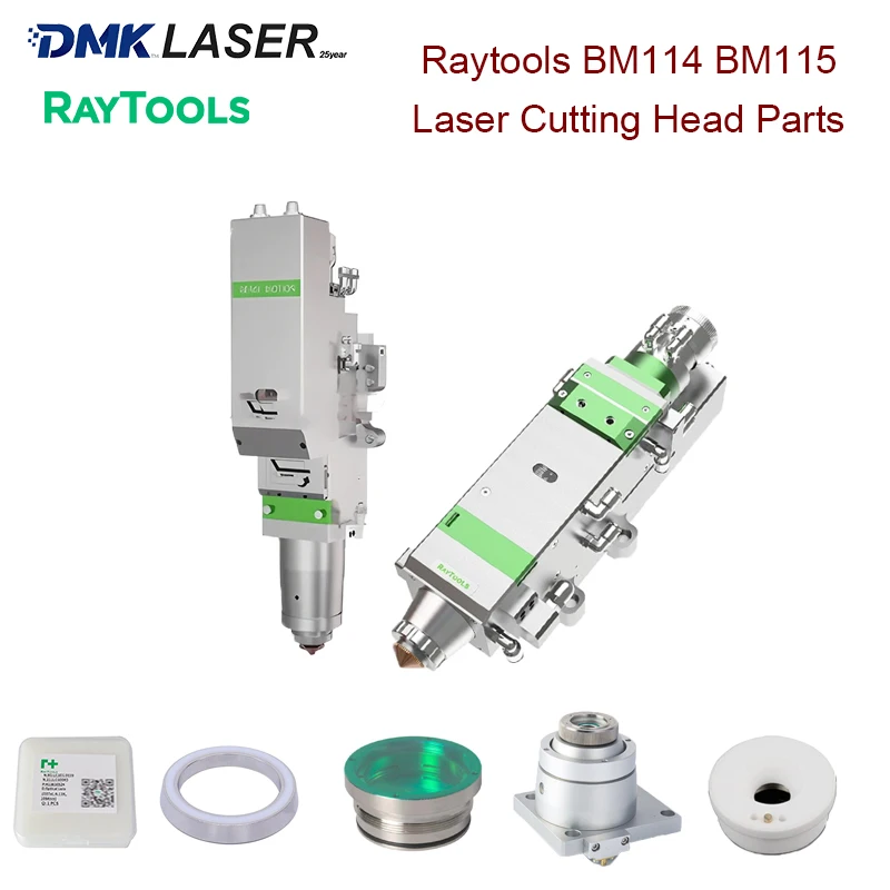Raytools BM114 BM115 Laser Cutting Head Accessories Sealing Ring Ceramic Body 37*7 Lens With Holder Focusing Lens Consumables