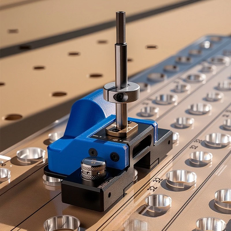 Woodworking desktop 20mm drilling positioning system, woodworking, drilling tools