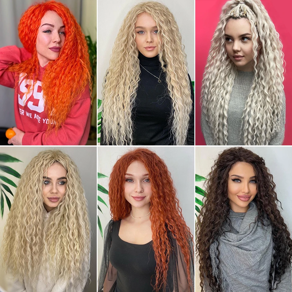 Extensiones de cabello trenzado Ariel Curl, 22 y 30 pulgadas, ondas de agua, pelo de ganchillo, trenzas de ganchillo sintéticas, rizos Afro marrones ombré