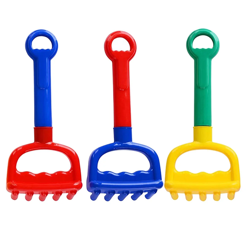 

3 Pcs Children's Beach Rake Baby Toys Toddler Sand for Toddlers Age 3-5 Kids Outdoor Playset