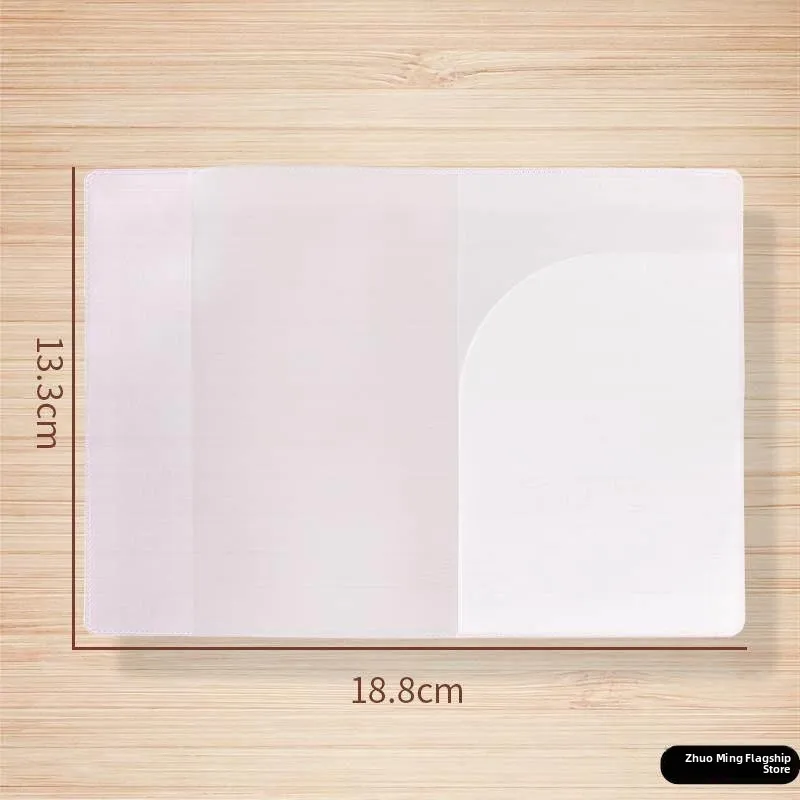 

Transparent Protective Travel Passport Holder with Card Slots Multi-Function Waterproof Frosted Bank Card Case Identity Document