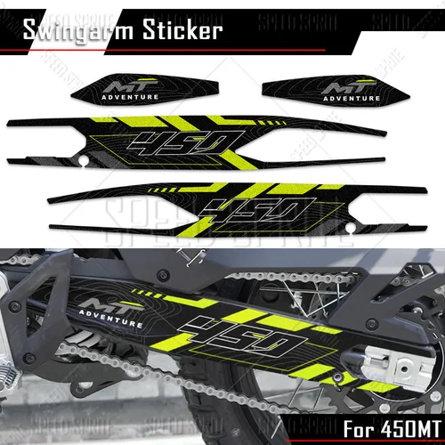 Para CFMOTO CF Moto 450MT 450 MT pegatina basculante para motocicleta protección de eje giratorio calcomanía de brazo oscilante impermeable