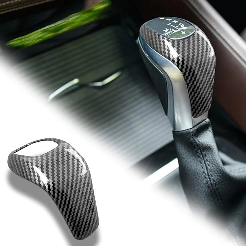 

For BMW car Gear Shift Knob Panel Cover Carbon Fiber Pattern Sticker (for BMW 1 2 Series X1 )