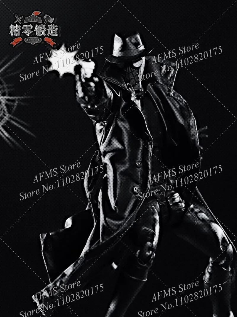 1/12 Scale Collectible Figure Coat Spiderman Forge Knight Black Standing Collar Long Sleeved Windbreaker Fit 6