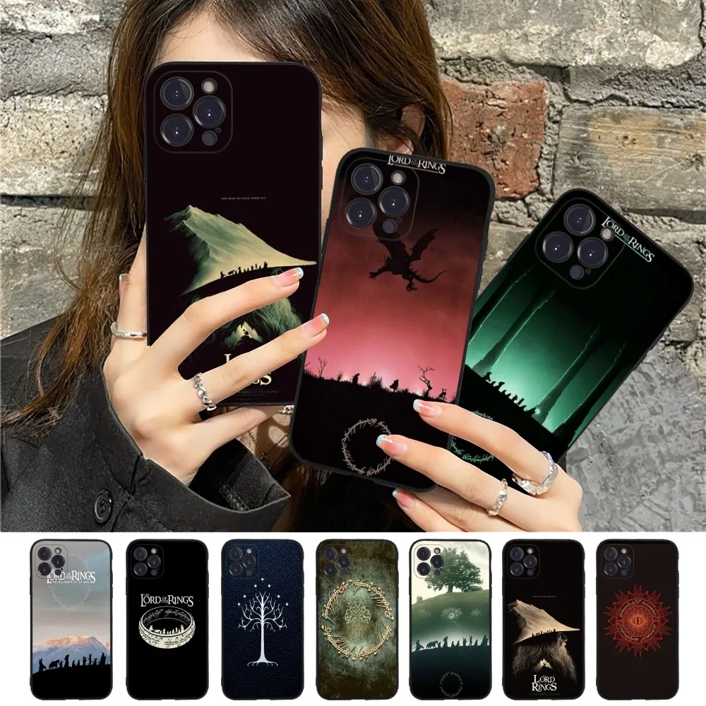 The L-Lord of the R-Rings Phone Case Silicone Soft for iphone 16 15 14 13 12 11 Pro Mini XS MAX Plus X Cover