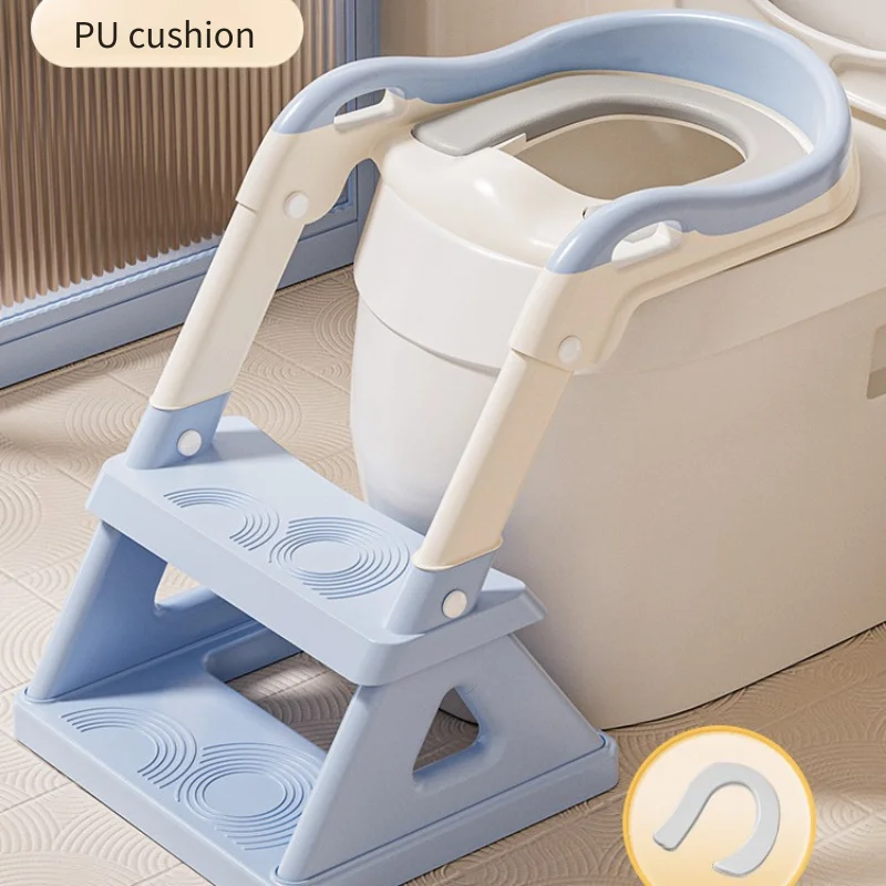 子供用便座、高さ調節可能なトイレトレーニングチェア、PUソフトクッション、滑り止め三角形ベース、男の子、女の子、幼児向け