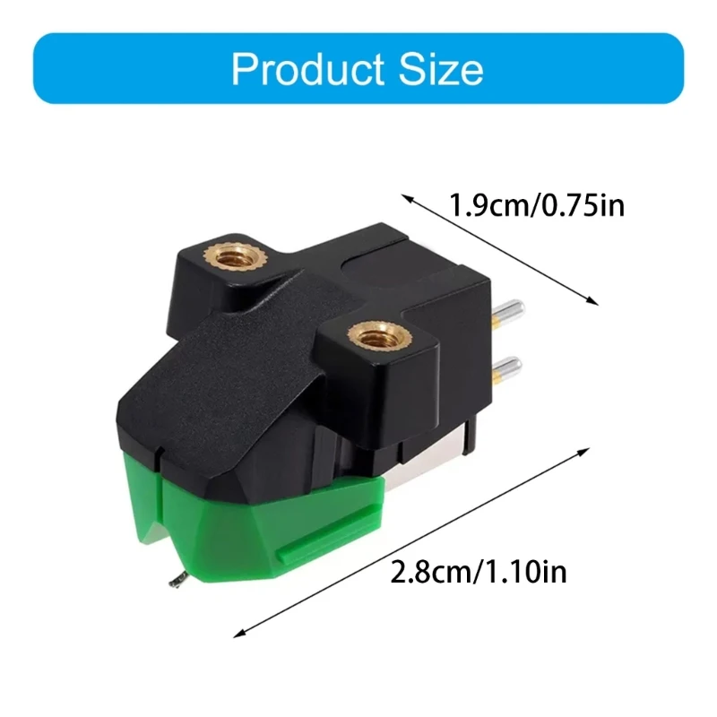 AT-VM95E Elliptischer Stereo-Tonabnehmer für HiFi-Plattenspieler, einfache Installation, Direktversand