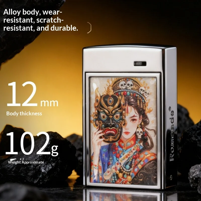 2026 Voice Controlled Drawer Machine Kerosine Lighter Intelligent Induction Ignition Color Painting Process Electric Lighters