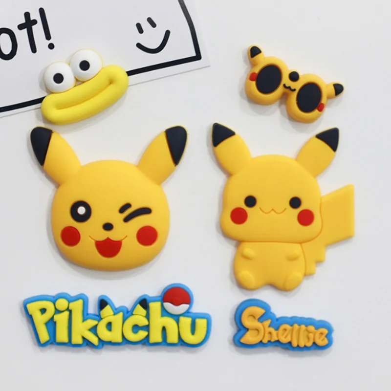 MINISO Pikachu Cute Character Shoe Charms for Sandals Accessories Shoe Decorations Pins for Boy Girls Favor Gift