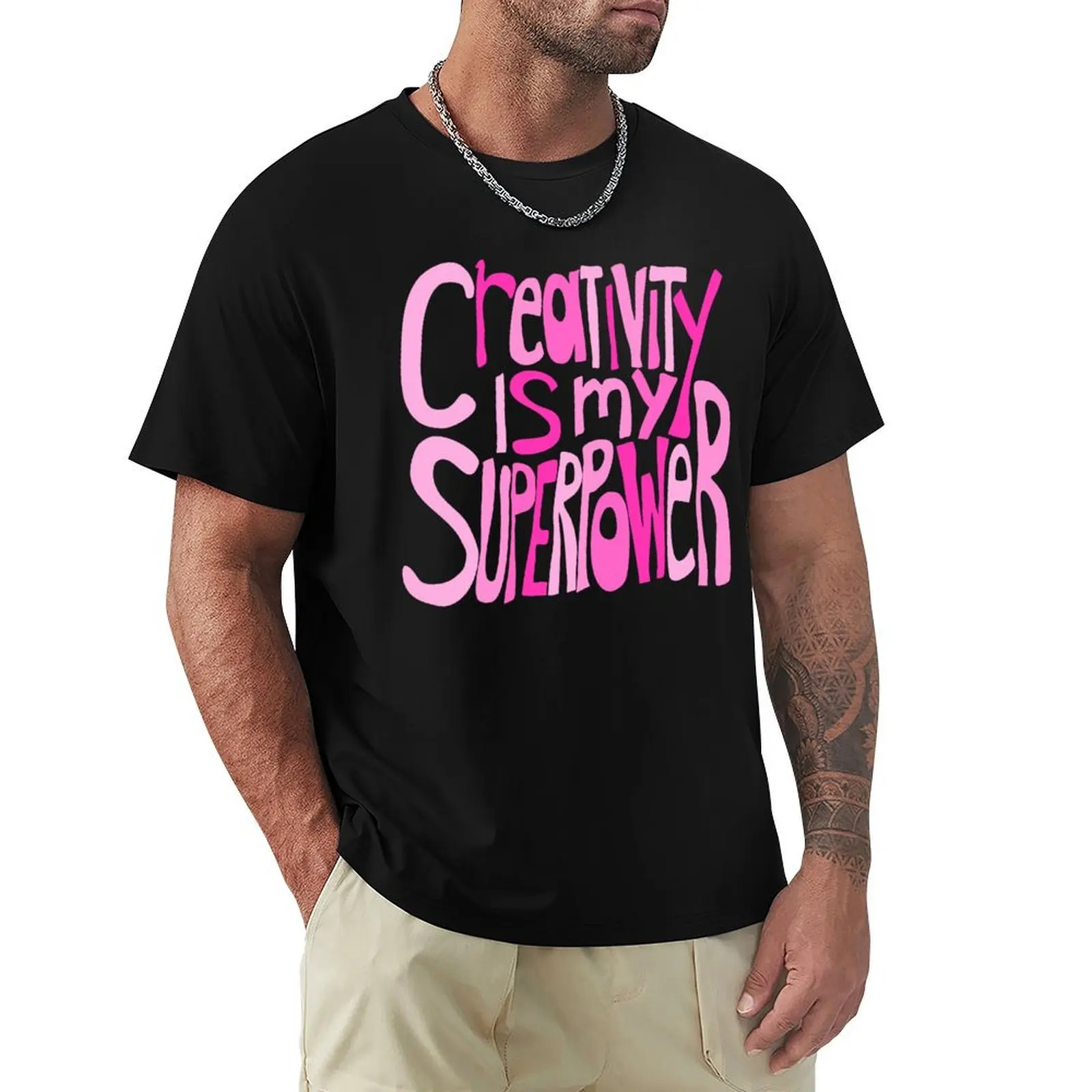 

Creativity is my Superpower Pink Hand Lettering T-Shirt Performance Dry Fit T-Shirt