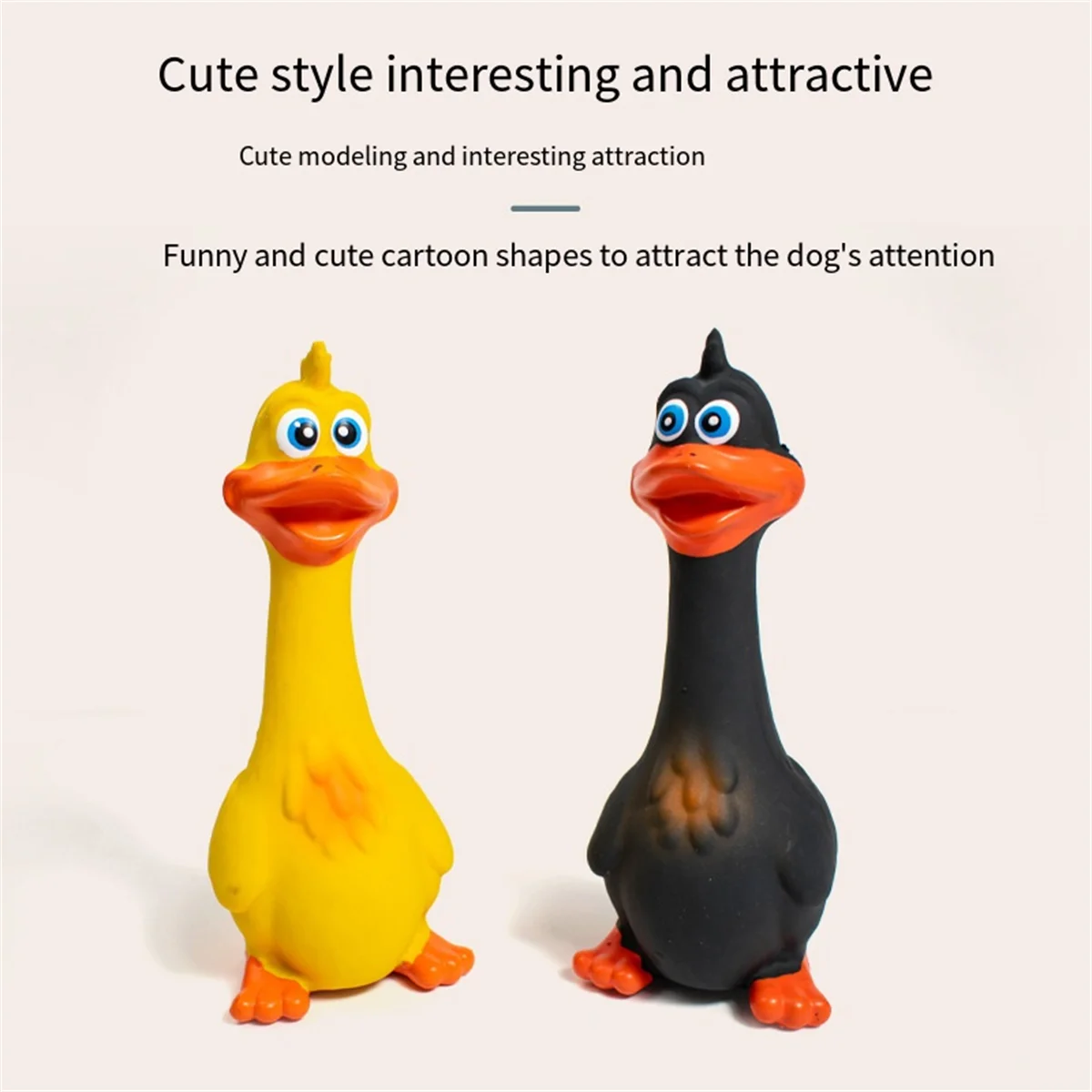 Pets Dog Toys Screaming Chicken Squeeze Sound Toy Rubber Pig Duck Squeaky Chew Bite Resistant Toy Puppy Training Interactive