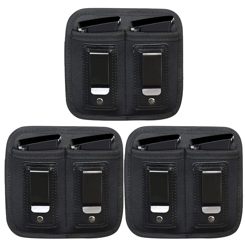 

Universal Pistol Double Magazine Pouch Single Mag Holster IWB Concealed Carry for Glock 17 19 26 43 Sig 1911 S&W M&P 9mm .40 .45