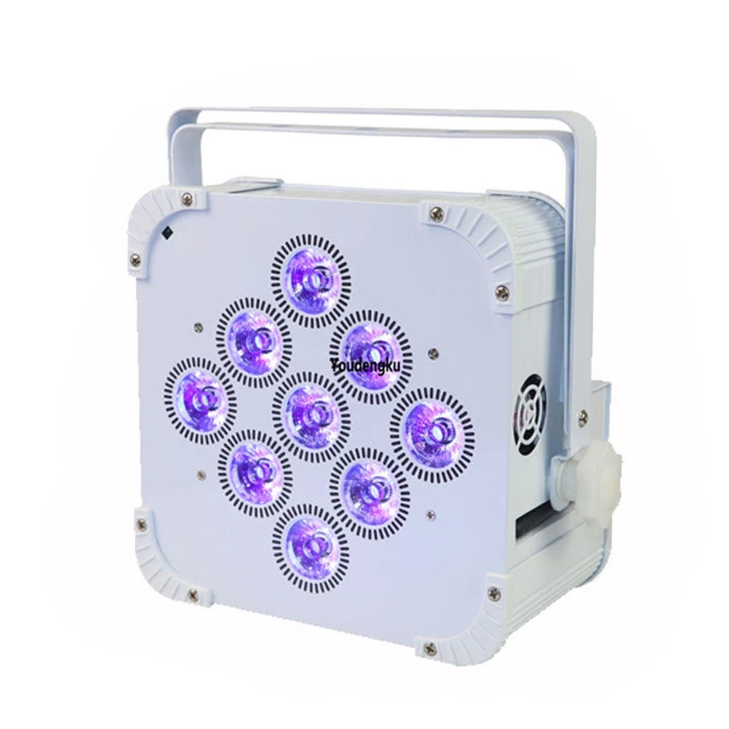 8pcs Wireless Battery Dmx Led Par Can 9x18w 6in1 rgbwa uv Led par With Wifi Led Stage Dj Lights Wedding Lights