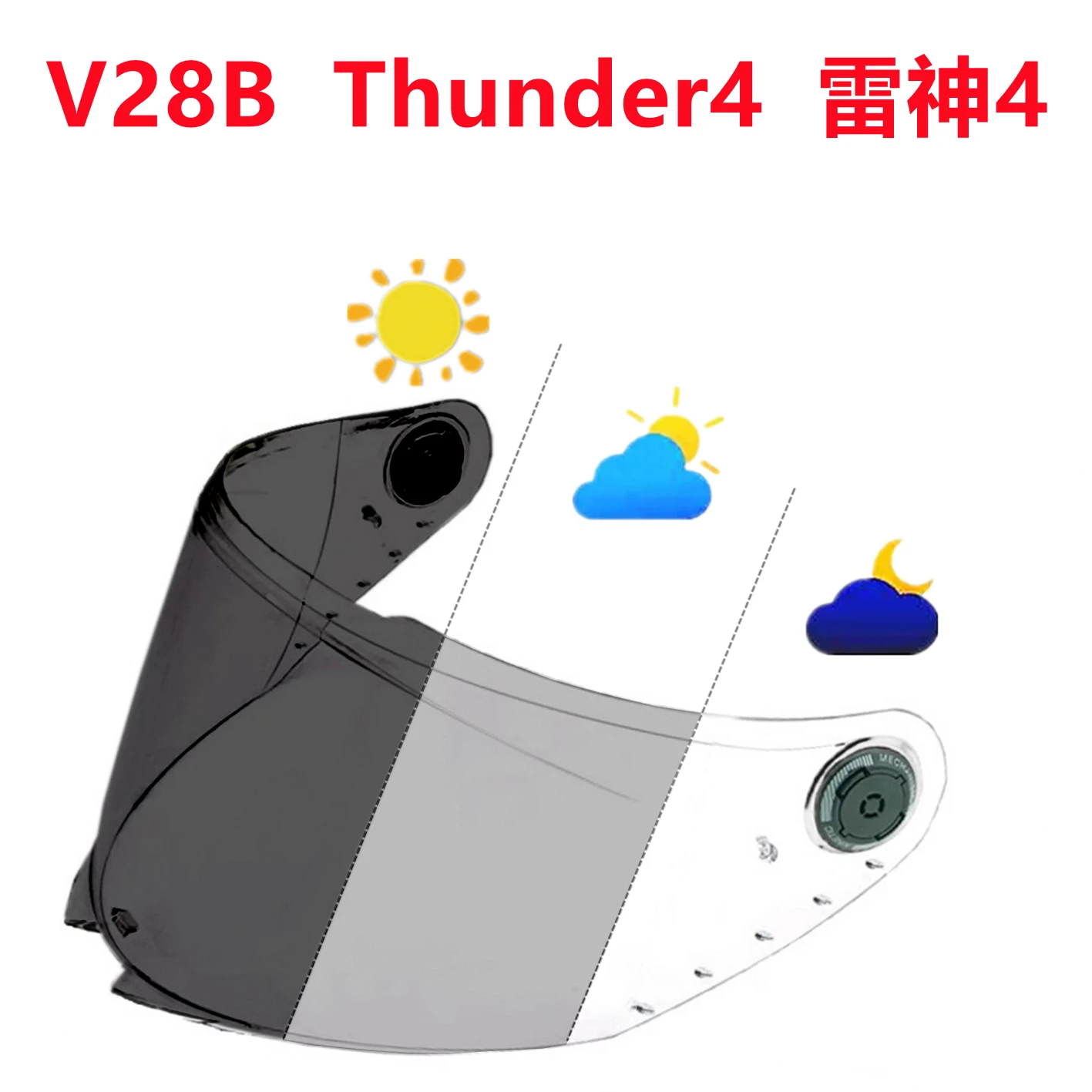 

Photochromic Visor for MT Thunder4 Stinger2 Thunder3 Pro Thunder4 SV V28B Helmet Replacement Lens Face Shield Visera Casco Moto