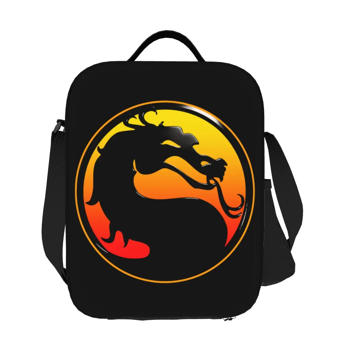 Boîtes à lunch portables avec logo Mortal Kombat Dragon pour enfants, sac isotherme, coussin étanche, refroidisseur de nourriture thermique, jeu ontariScorpion