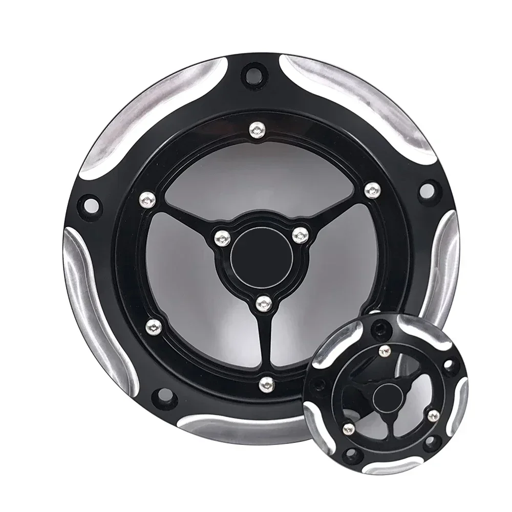

For Harley Road King Electra Glide Softail FXS FXDL FXDC FLHRS Black Chrome Motorcycle Accessories RSD Derby Timing Timer Cover