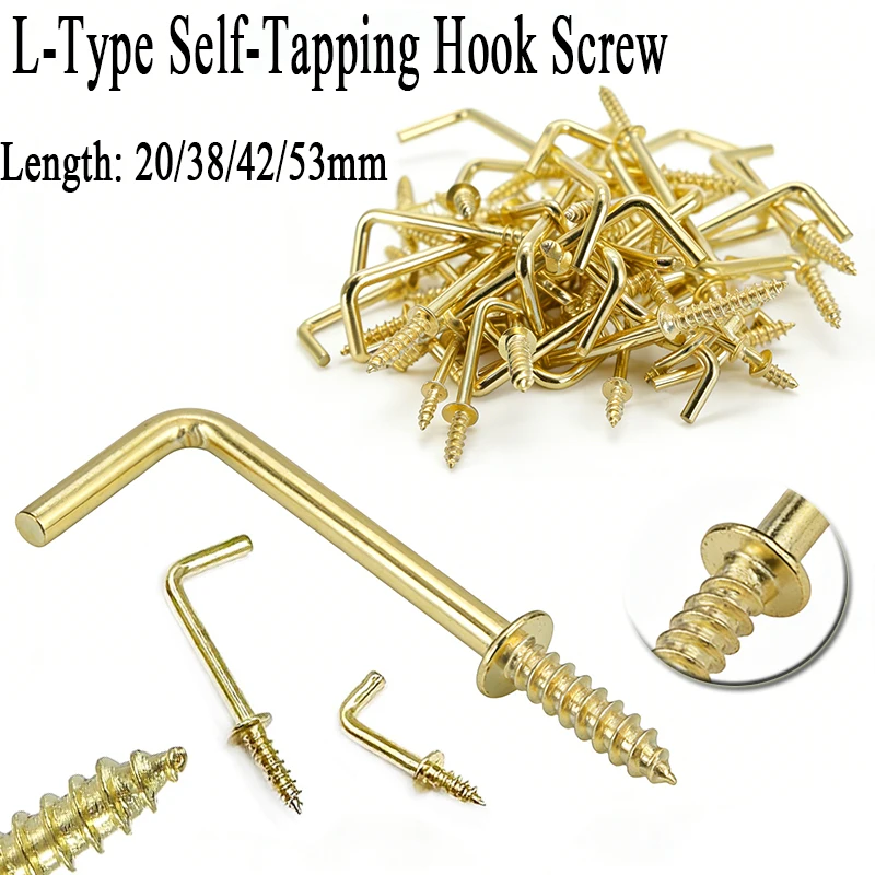 50-10pcs Picture Photo Frame Lamp Light Cabinet Plant Curtain Net Wire Ceiling Eye Bolt Eyebolt Screw in Hanger L Cup Hook Clasp