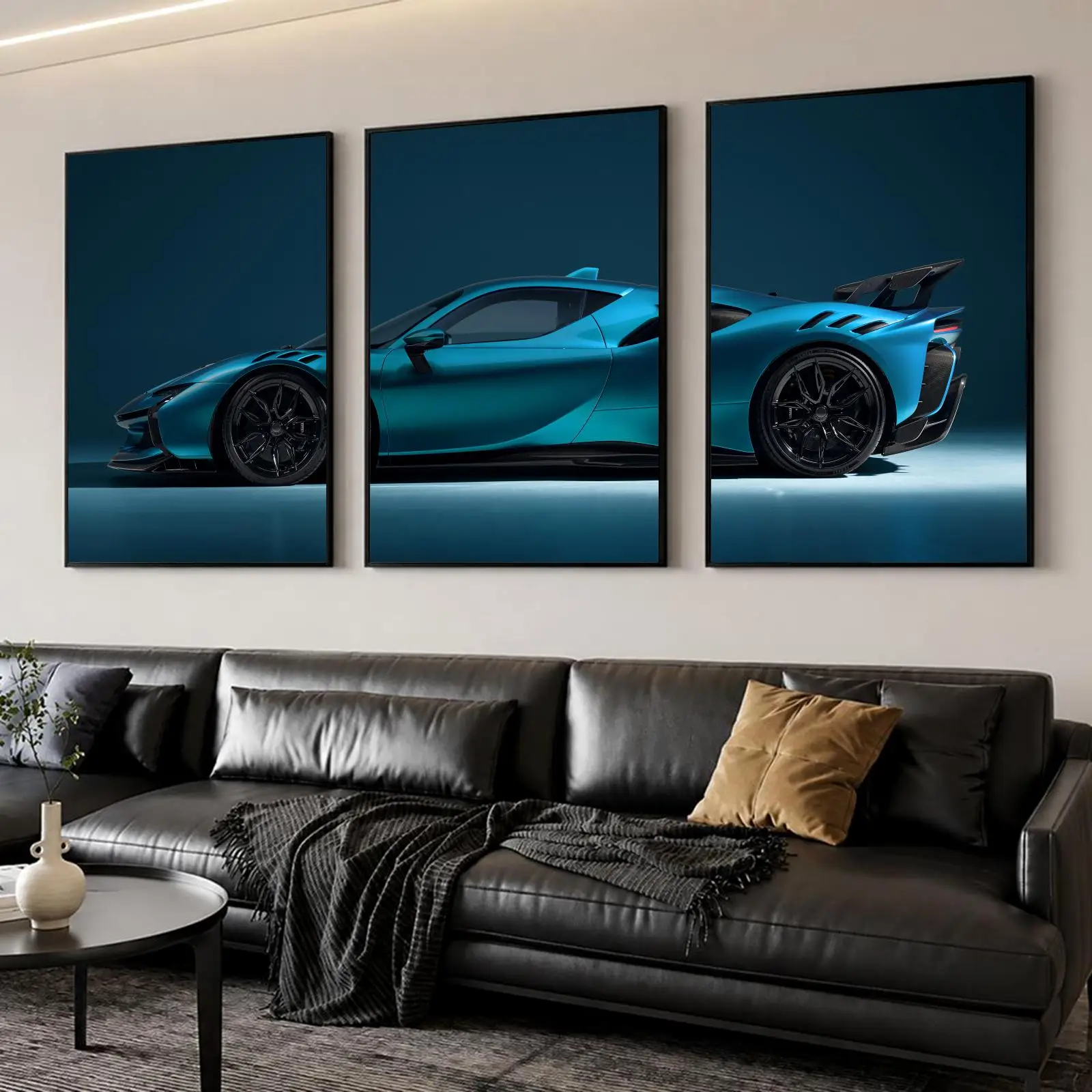 S-SF90 Hybrid Car Painting Calligraphy Canvas Poster Set Wall Art Prints for Bedroom Living Room Home Decor Art Gift