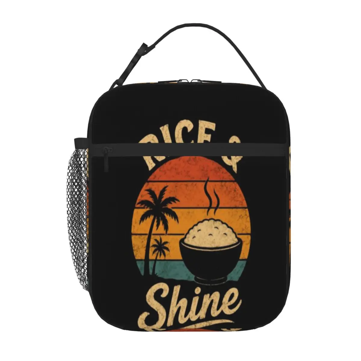 Hot Sale Rice Shine Foodie Pun Breakfast Lover Travel Style Outdoor Lunch Bag Safari Lunch Lightweight Lunch Bag