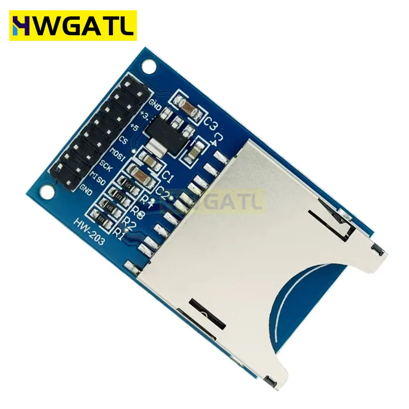 HWGATL Mini Micro SD Плата расширения памяти TF-карта Модуль защиты памяти SPI