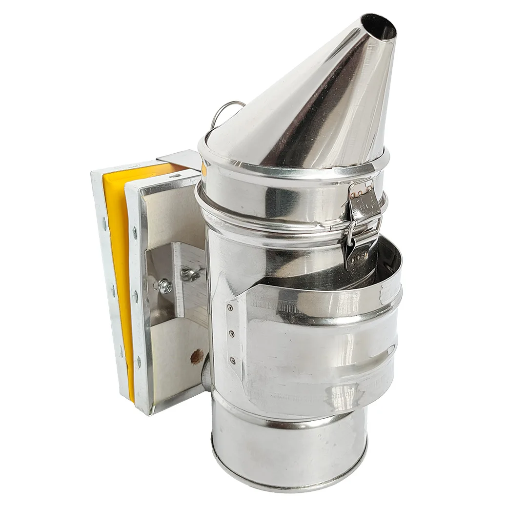 40 Pieces Small Stainless Steel Bee Smoker 18cm Height Beekeeping Smoker with Heat Guard Protection And Sprayer for Beekeepers