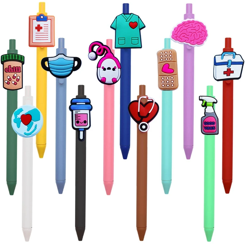 12Pcs Nurse Pens Cute Nursing Student Essentials Pens for Nurses Medical Assistants Students Workers Office Appreciation Gifts