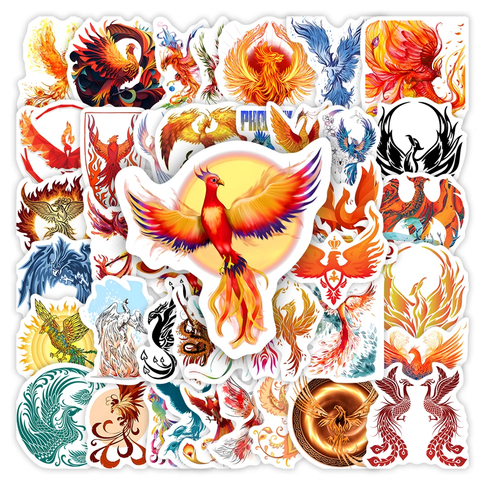 Phoenix Logo Icon Stickers DIY Kids Toy Gift Waterproof Decal for Scrapbook Laptop Bottles Luggage Diary Decorative