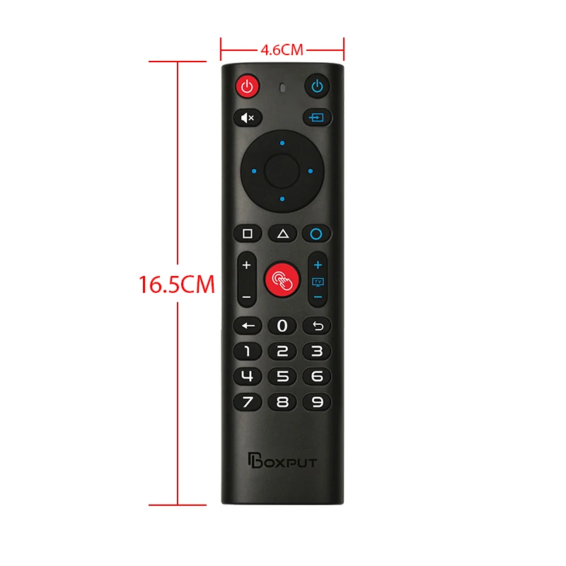 BPR3S Plus – bezprzewodowa mysz z funkcją sterowania głosem, łączność Bluetooth i 2,4 GHz, wyposażona w żyroskop i funkcję uczenia się podczerwieni, zamiennik pilota do Android TV Box i smart TV. — zdjęcie produktu 5