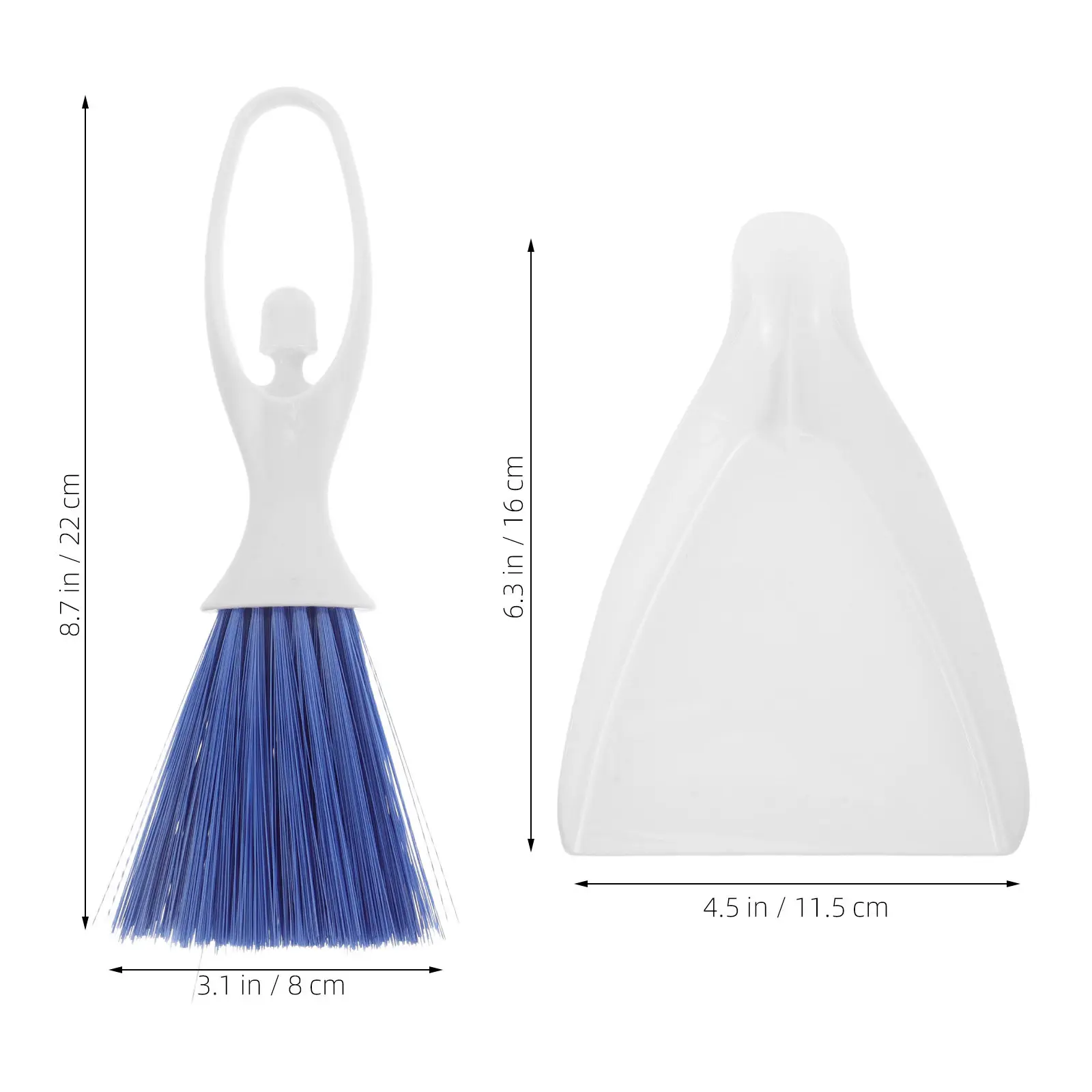 1Set Car Interior Cleaning Brush Multifunctional Angel Design Soft Bristles Long Handle for Hvac Vents Dashboard Grooves