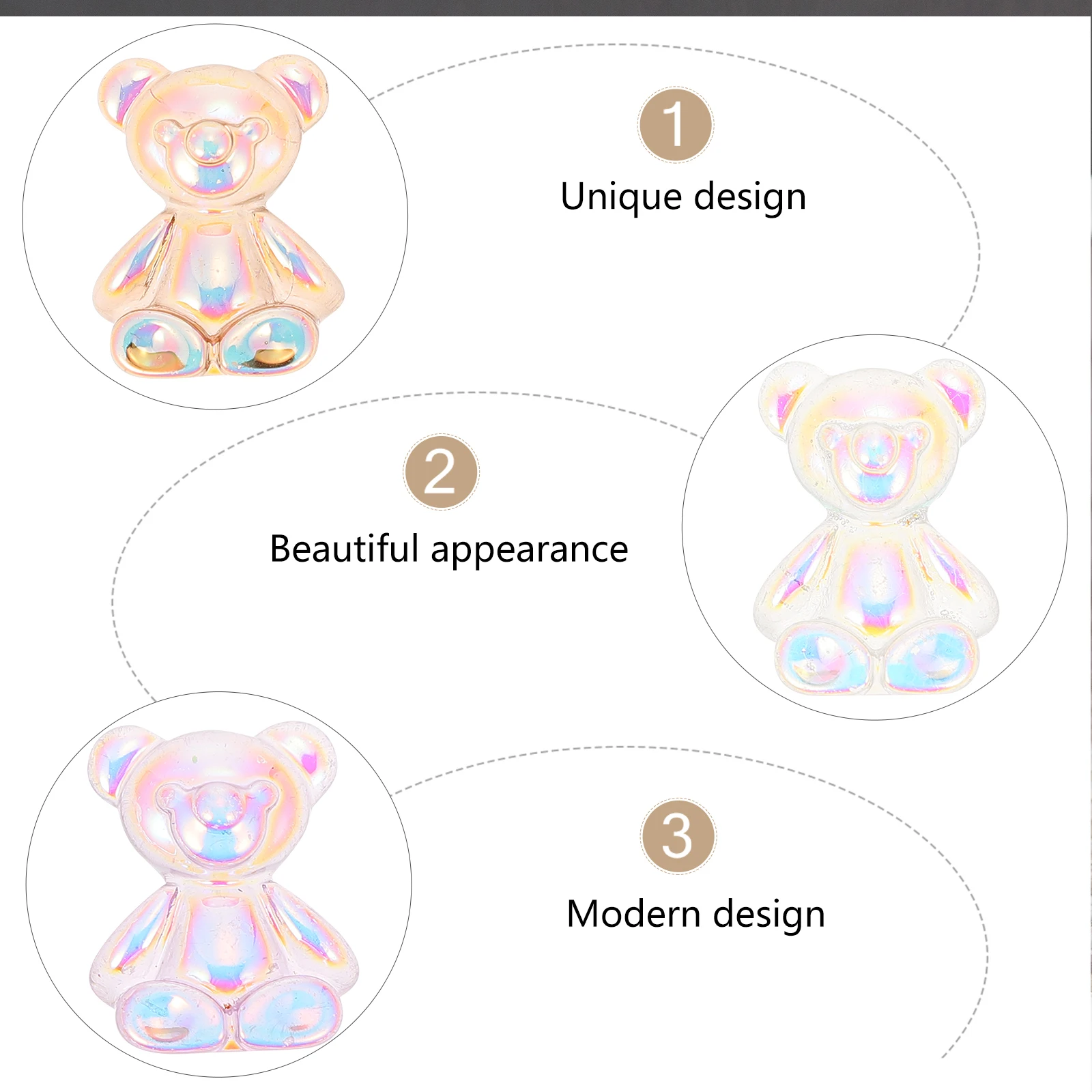 

30 Pcs Resin Pendant Earrings Making Pendants DIY Ornament Charms Bracelets Decor Necklace Accessory Phone Case