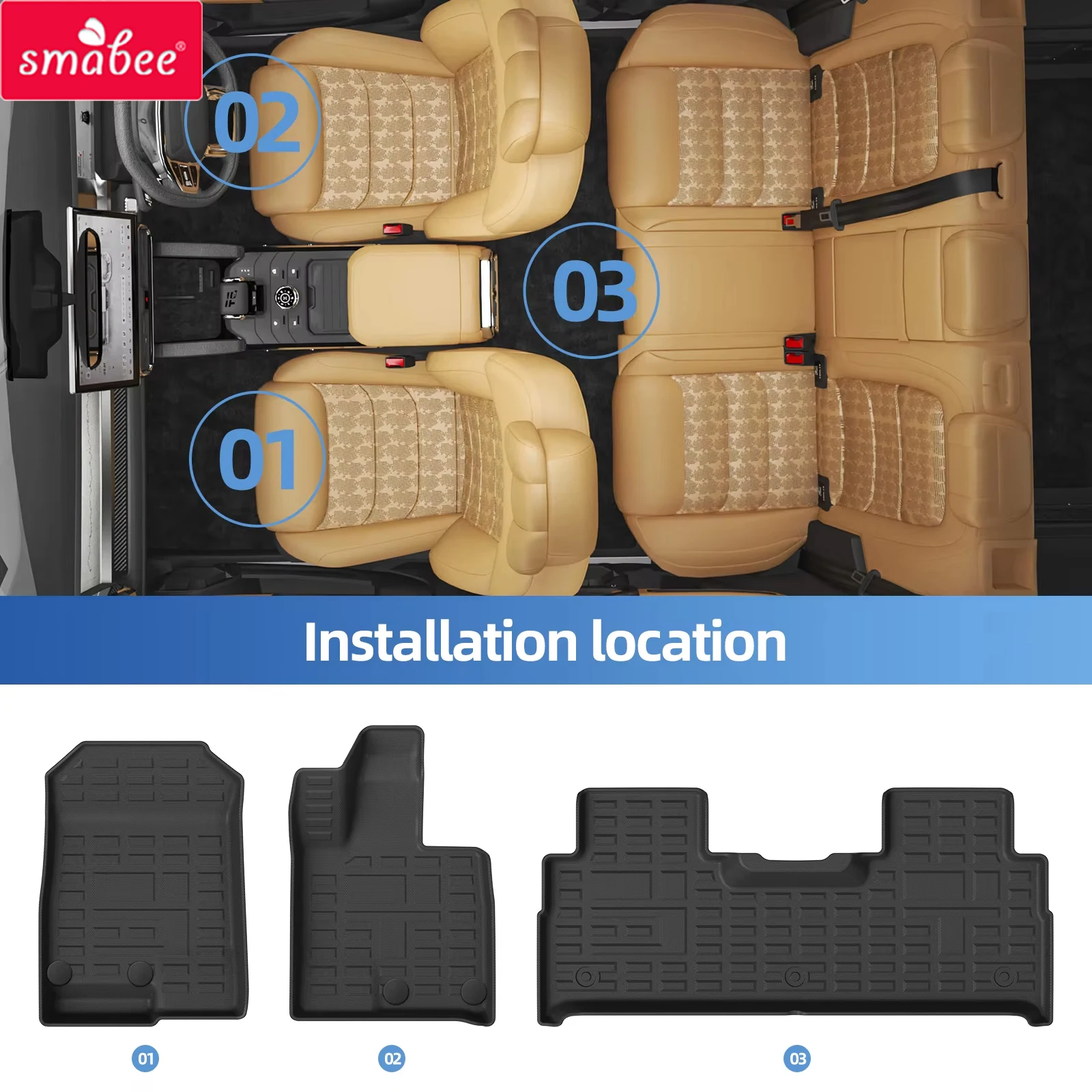 Travel Accessories In Car - Tapis de sol de voiture TPE
