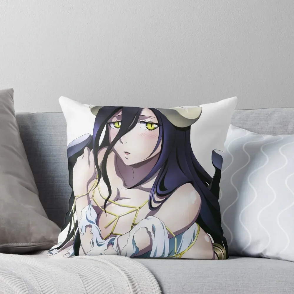 

Overlord Albedo Throw Pillow Luxury Sofa Cushions Elastic Cover For Sofa Decorative Sofa Cushion Christmas Covers Pillow
