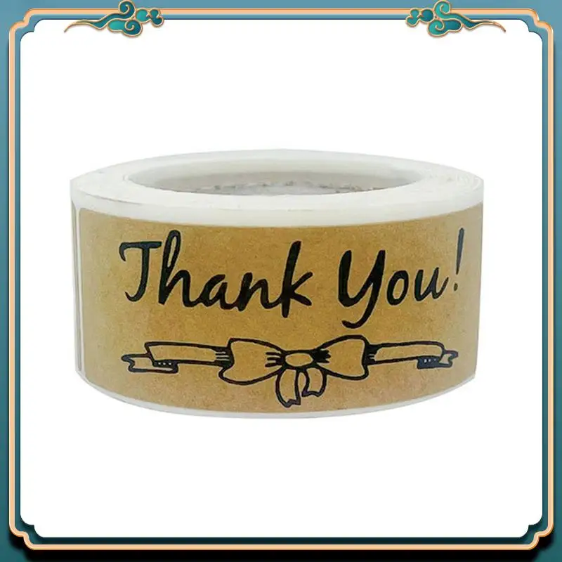 (Новинка)-1200 шт. Набор наклеек с благодарностью, рулон этикеток с наклейками с благодарностью, спасибо за конверт, розничный магазин, 75X25 мм, наклейка с благодарностью