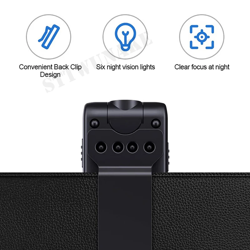 Mini camera night vision small wireless body cam micro voice video recorder wearable bodycam discreet Home security driving reco