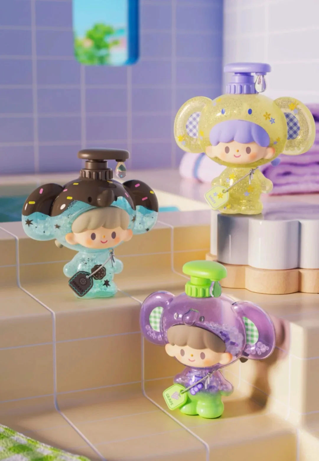 

Аутентичный инвентарь Wang Zhuo I Love для купания, слепая коробка, мини-кукла, сеть знаменитостей, модные игрушки ручной работы, аксессуары, подарок