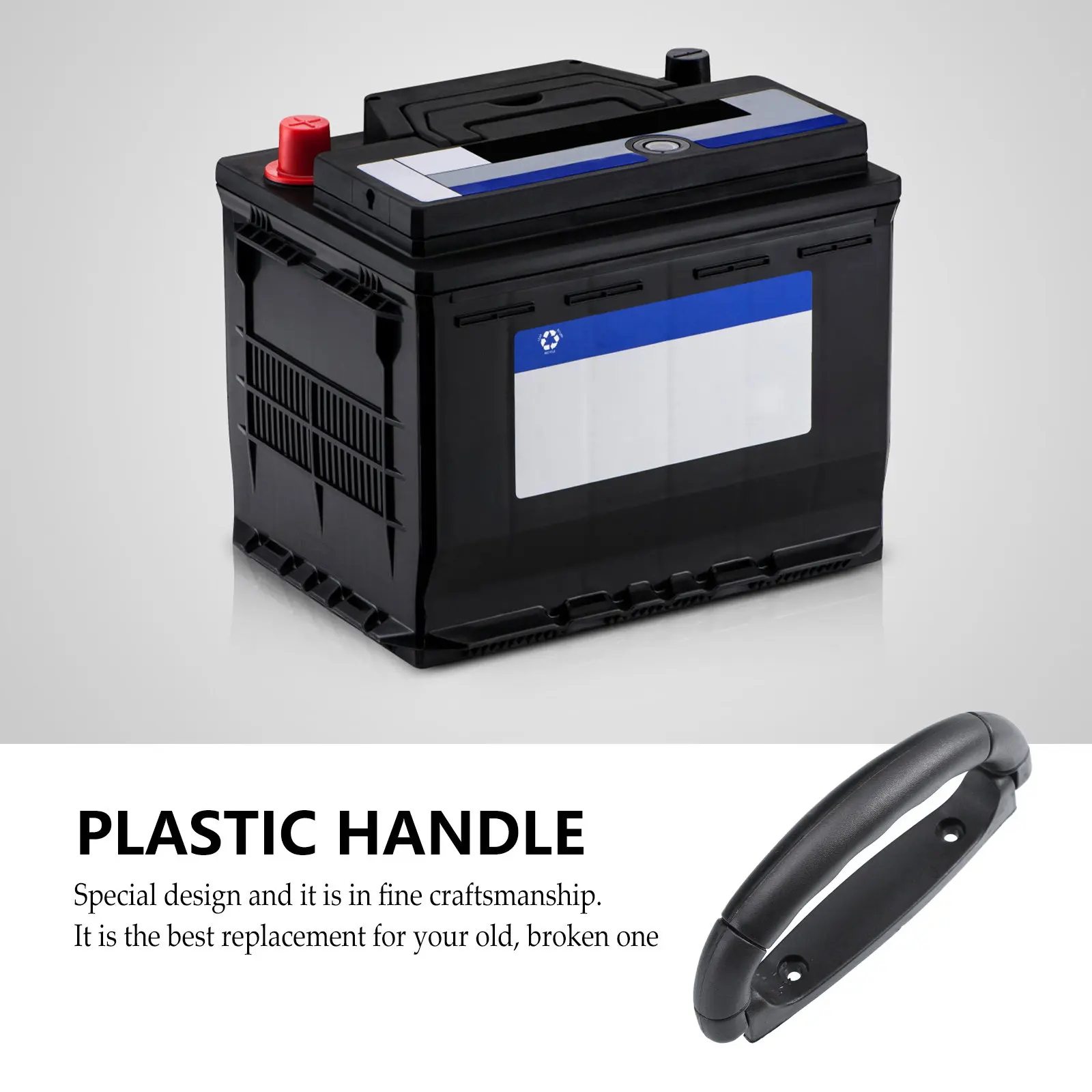 2Pcs Battery Case Handles Hidden Foldable Plastic Handle Replacement Parts for Storage Case Accessories High Durability