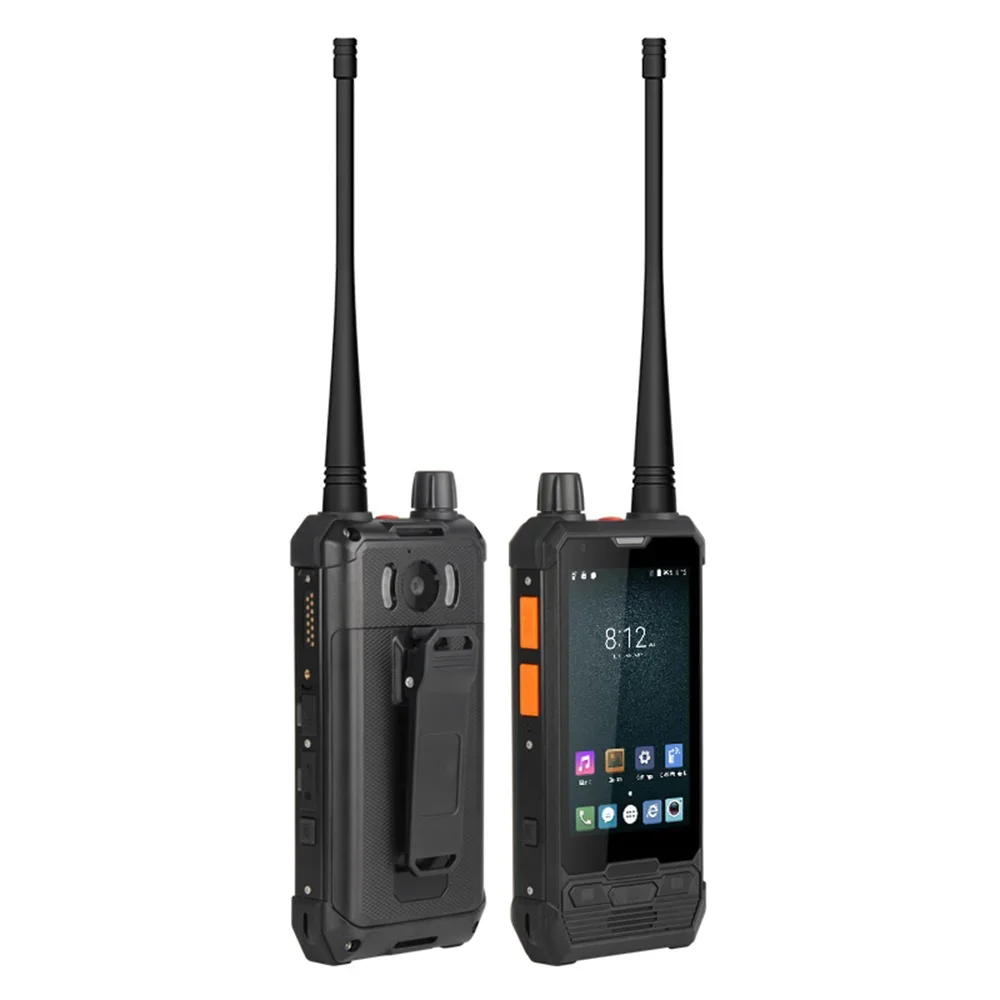 UNIWA P2 Plus IP67 Rugged Phone 4W DMR UHF Dual Mode Walkie Talkie Zello 4 Inch 3GB RAM+32GB ROM M6 Port Support PoC Apps NFC