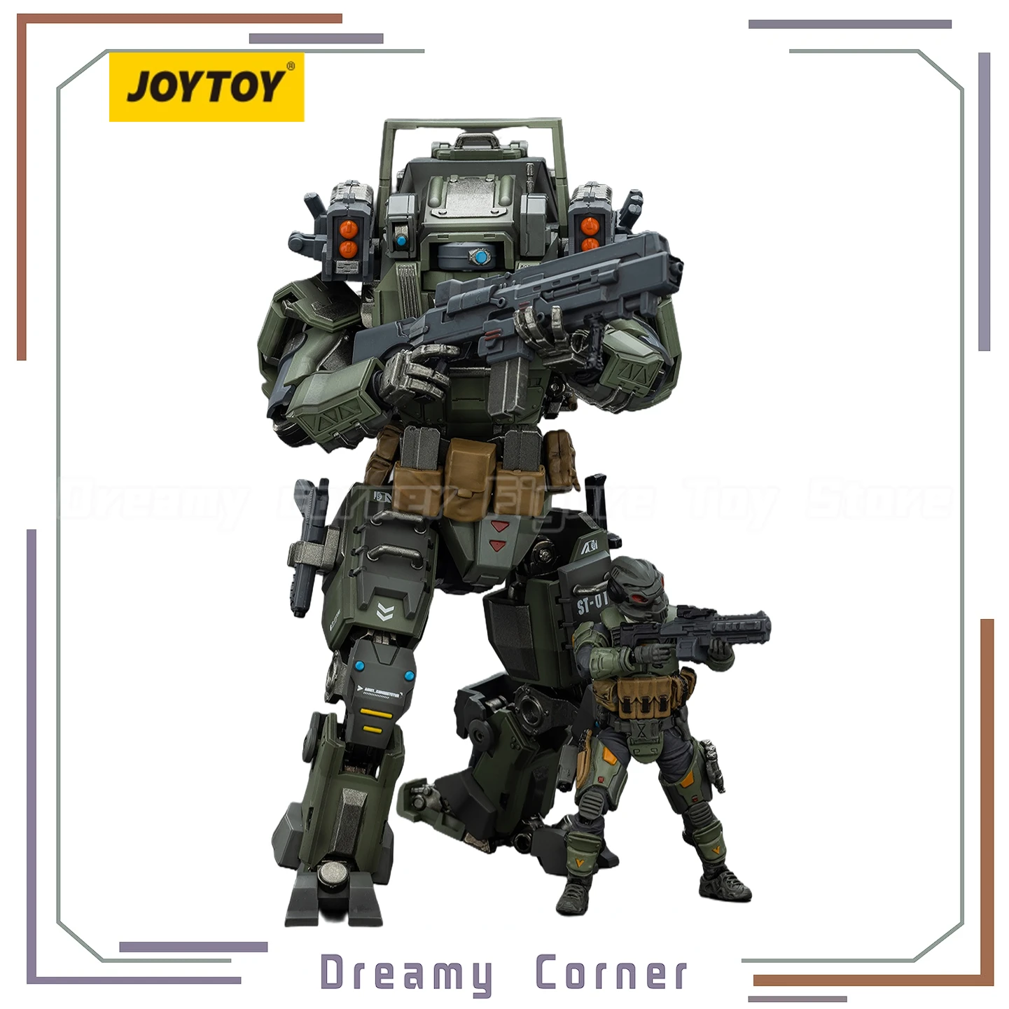 

【В наличии】JOYTOY APOCSeries Bedrock Standard Combat Type Mecha 2 шт. 1/18 фигурка игрушечная модель подарок