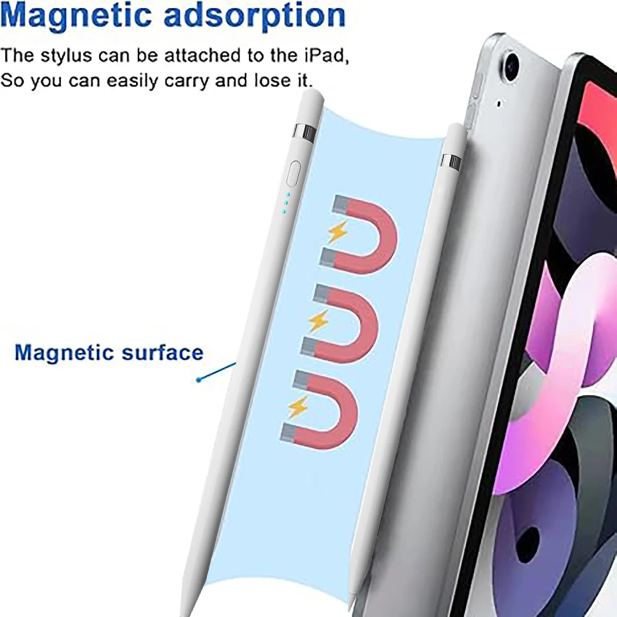 قلم ستايلس لجهاز iPad Apple: شحن سريع لقلم iPad Pencil Apple مع حساسية إمالة رفض اليد - قلم لجهاز iPad 10/9/8/7/6، #5