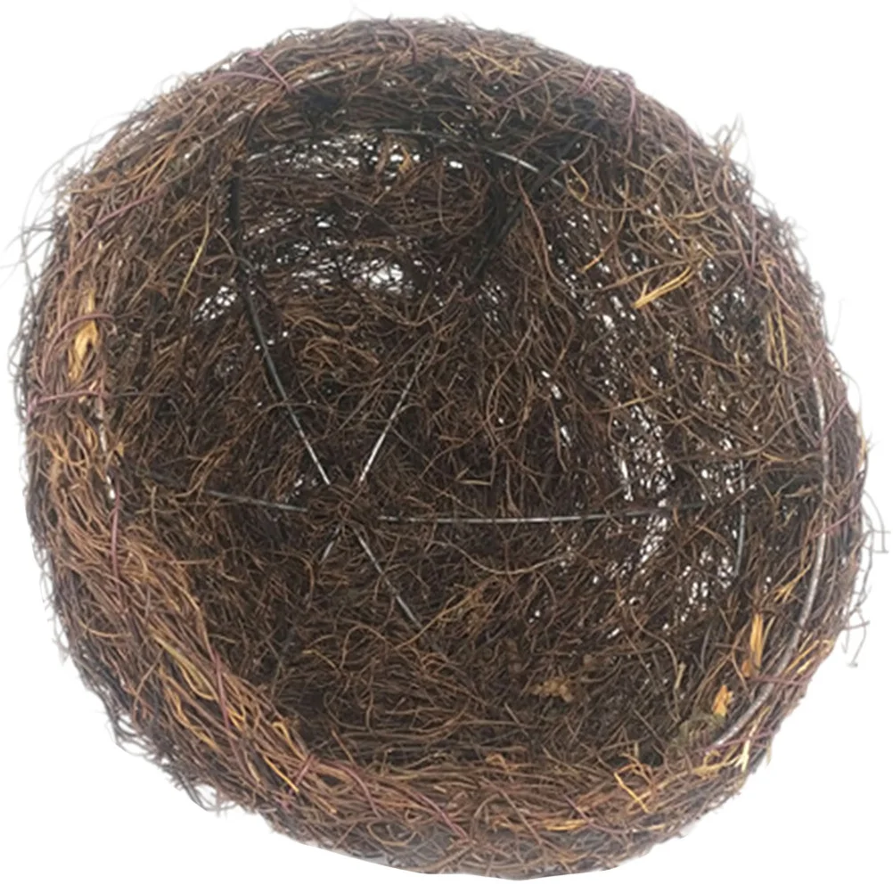 

Rattan Bird Nest Lampshade Handwoven Natural Material Garden Decor Outdoor Lampshades for Christmas Trees Yard Ornaments
