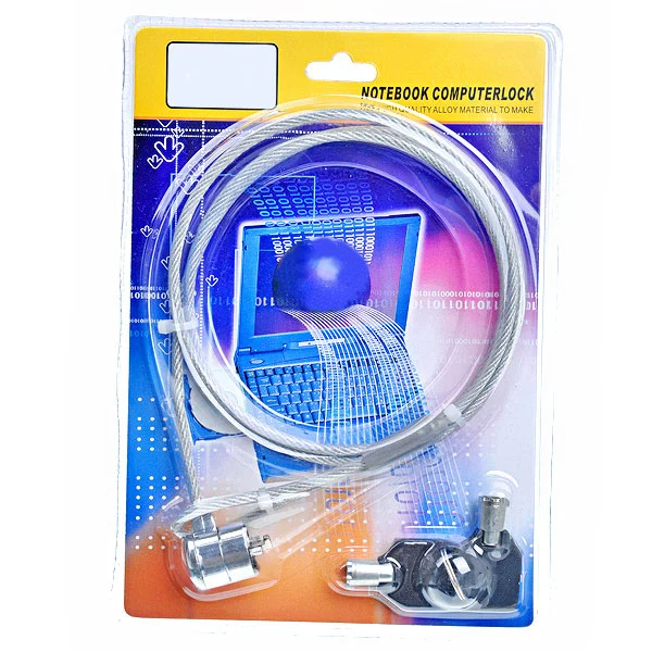 

1 Piece Pc Lock with Key Heavy Duty Alloy Cable for Laptop Security Anti Theft Protection for Notebook Computer Office School