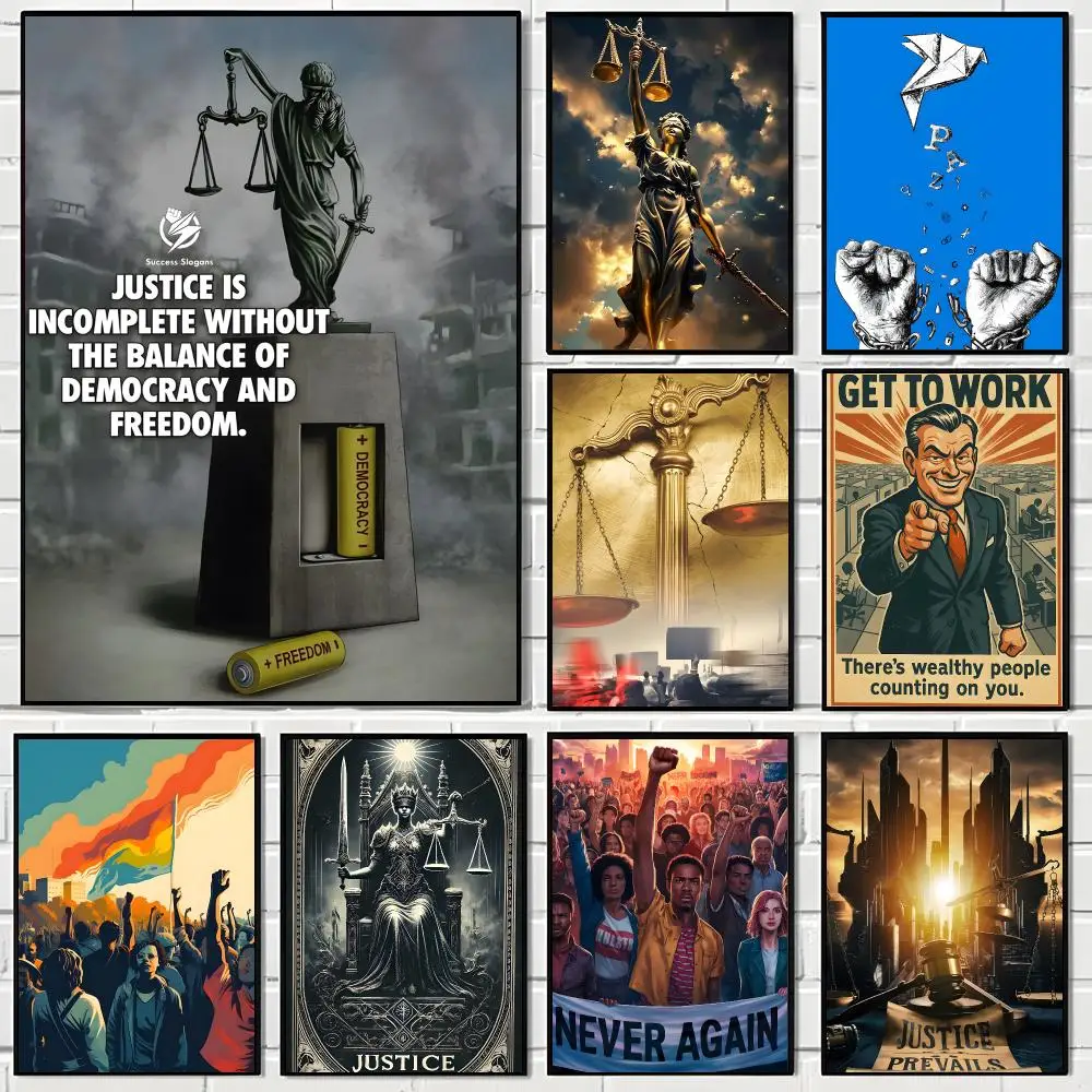 Judicial criticism Art Poster Aesthetic Wall Art Canvas Poster Room Decoration Items Bedroom Decor