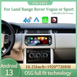 ワイヤレスマルチメディアプレーヤー,カーラジオ,GPS,Android 13,10.25インチ,オエムメニュー,車用l405 sportl494 2013-2017,android 13