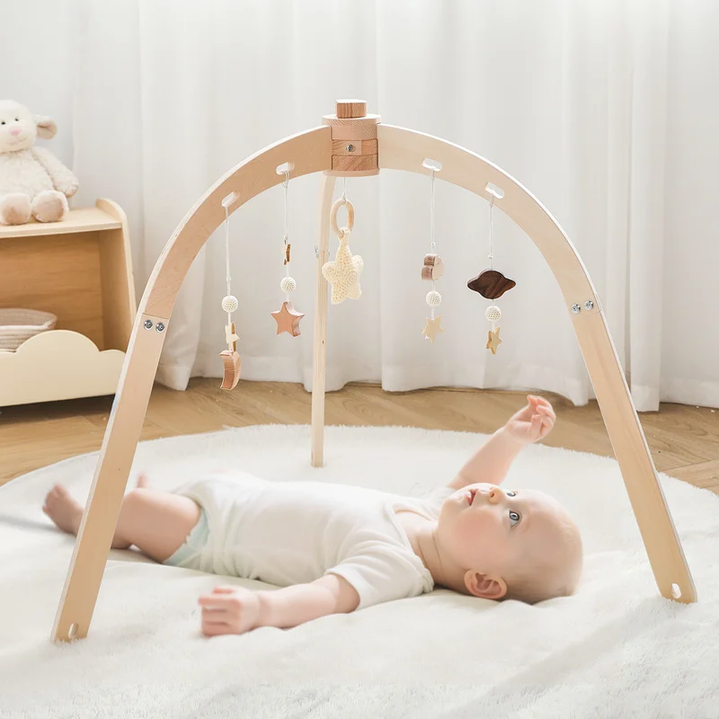 

Wooden Rattle Baby Toy Toy Game Gym Mobile Newborn Sensory Toys Baby Care Gifts Handmade Baby Stroller Accessories Decoration